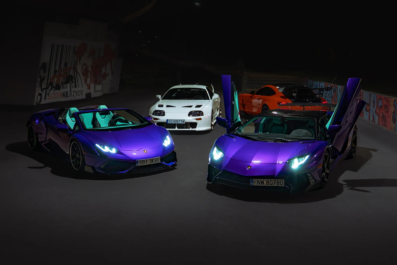 Nocny zlot aut TURBO BROS